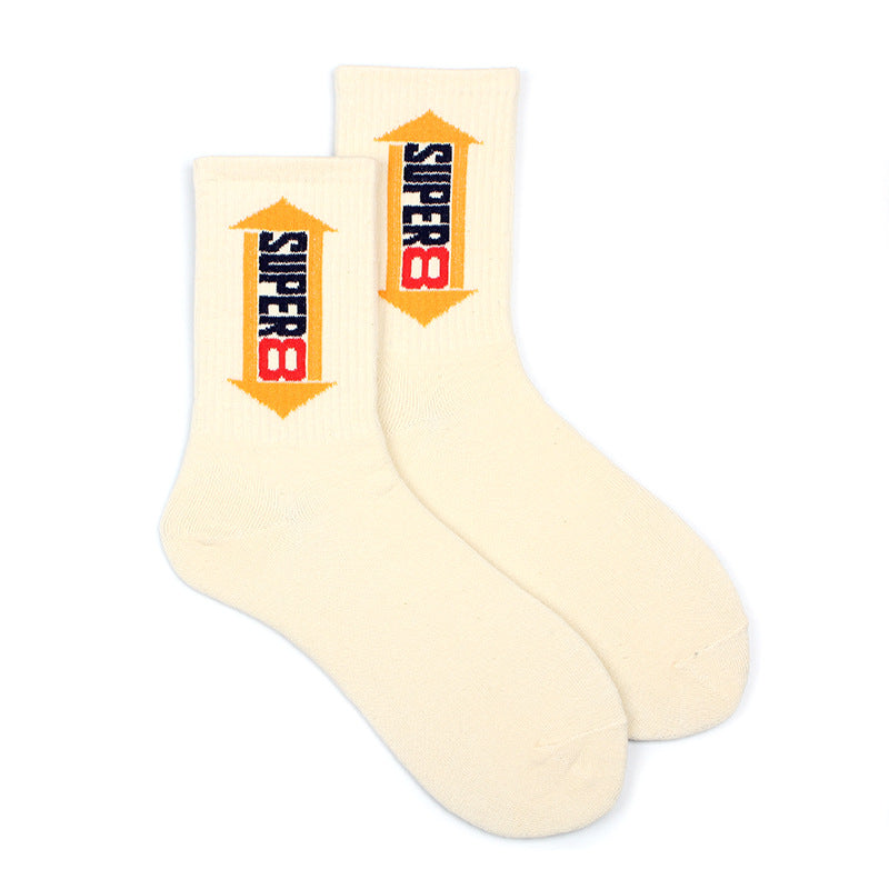 Street Men's Hip-hop Basketball Socks College Style