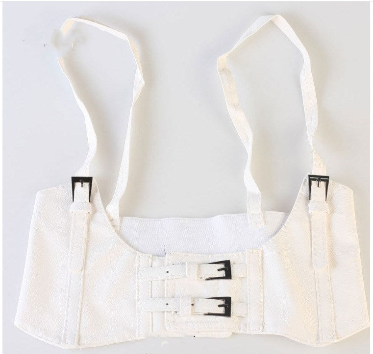 Women's sling, extra-wide belt, waistcoat style elastic elastic strap waist seal