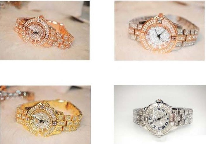 Nye Dame Rhinestone Ure Dame Kjole Dameur Diamant Luksus Mærke Armbåndsur Dame Krystal Kvarts Ure