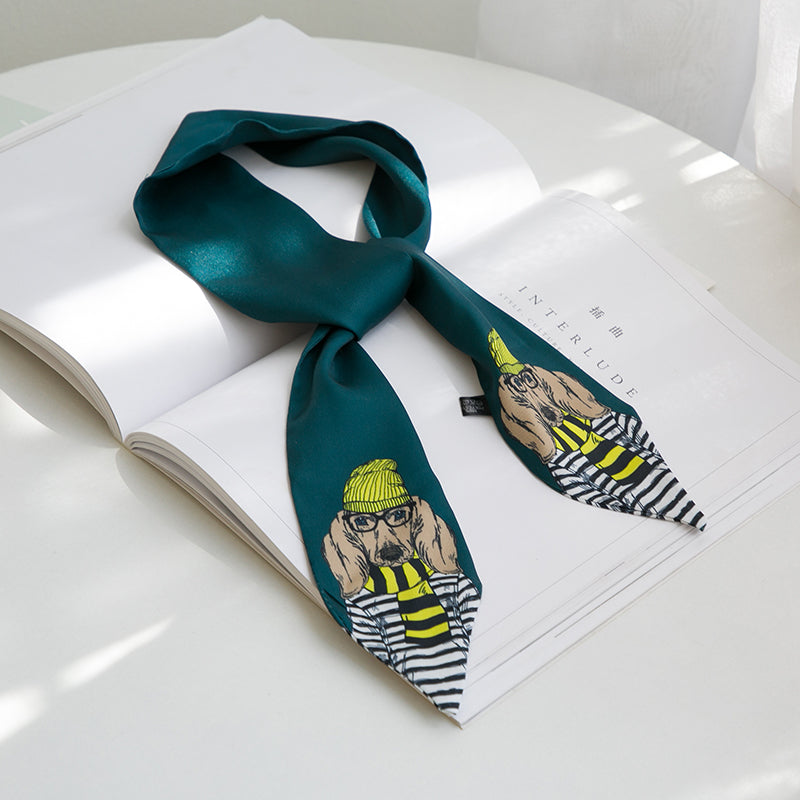 New Style Decoration Mr. Animal Small Skinny Scarf Neck Tie