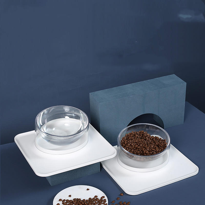 Aiwo (aiwo) pet anti overflow and anti overturning mat with inclined mouth single bowl cat bowl dog bowl water bowl