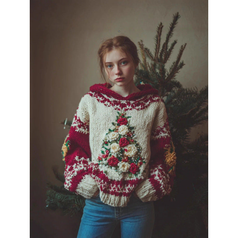 Halloween Hat Long Sleeve Sweater Autumn And Winter Women's Clothing