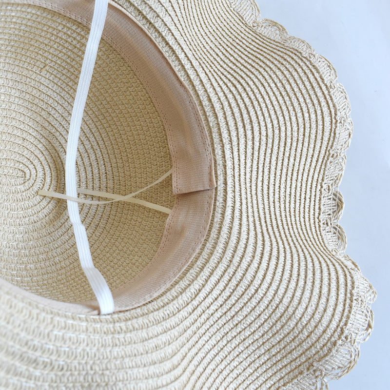 Sunscreen Lotus Leaf Beach Sun Hat Big Brim Straw Hat