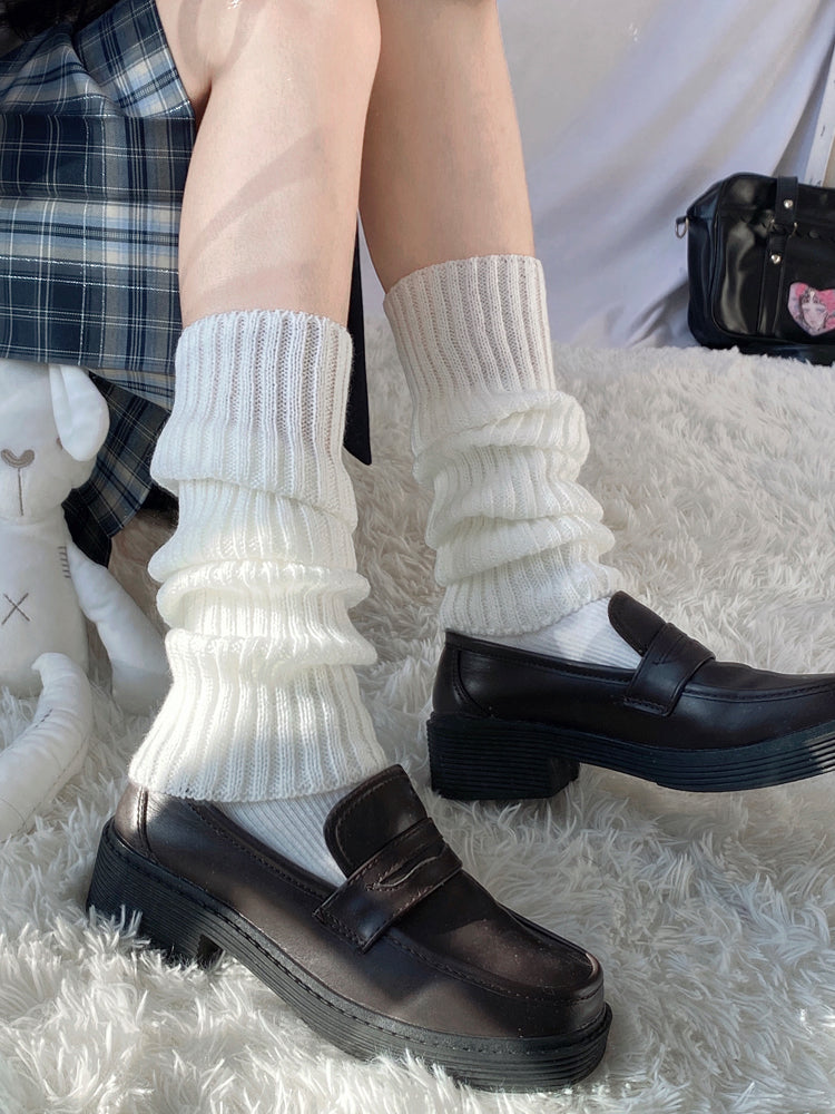 Women's Autumn And Winter Knitted Long Tube Pile Socks