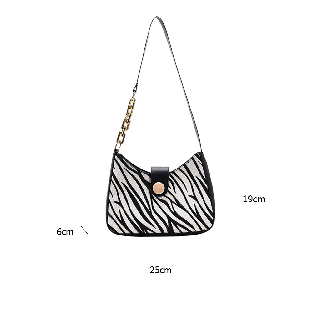 Fashion Casual Houndstooth Chain Underarm Bag