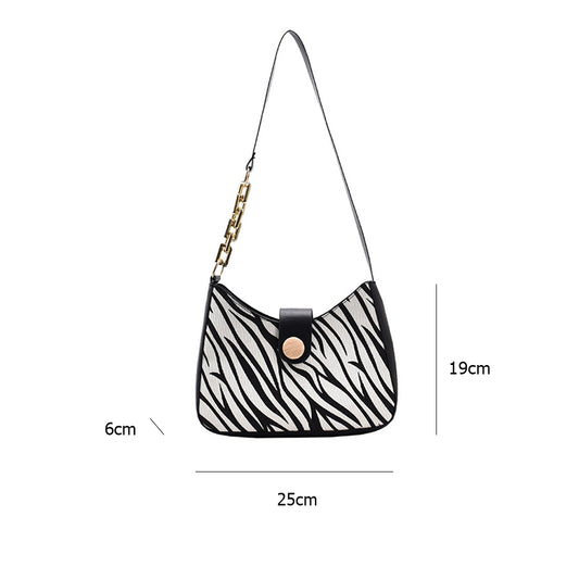 Fashion Casual Houndstooth Chain Underarm Bag