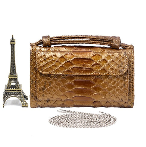 New snake pattern clutch bag handbag chain shoulder Messenger bag wallet ladies long section
