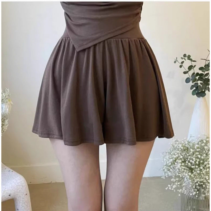 Fashionable Sexy Off-Shoulder Bow-Trimmed Asymmetrical Hem Long-Sleeve Top And Pants Set