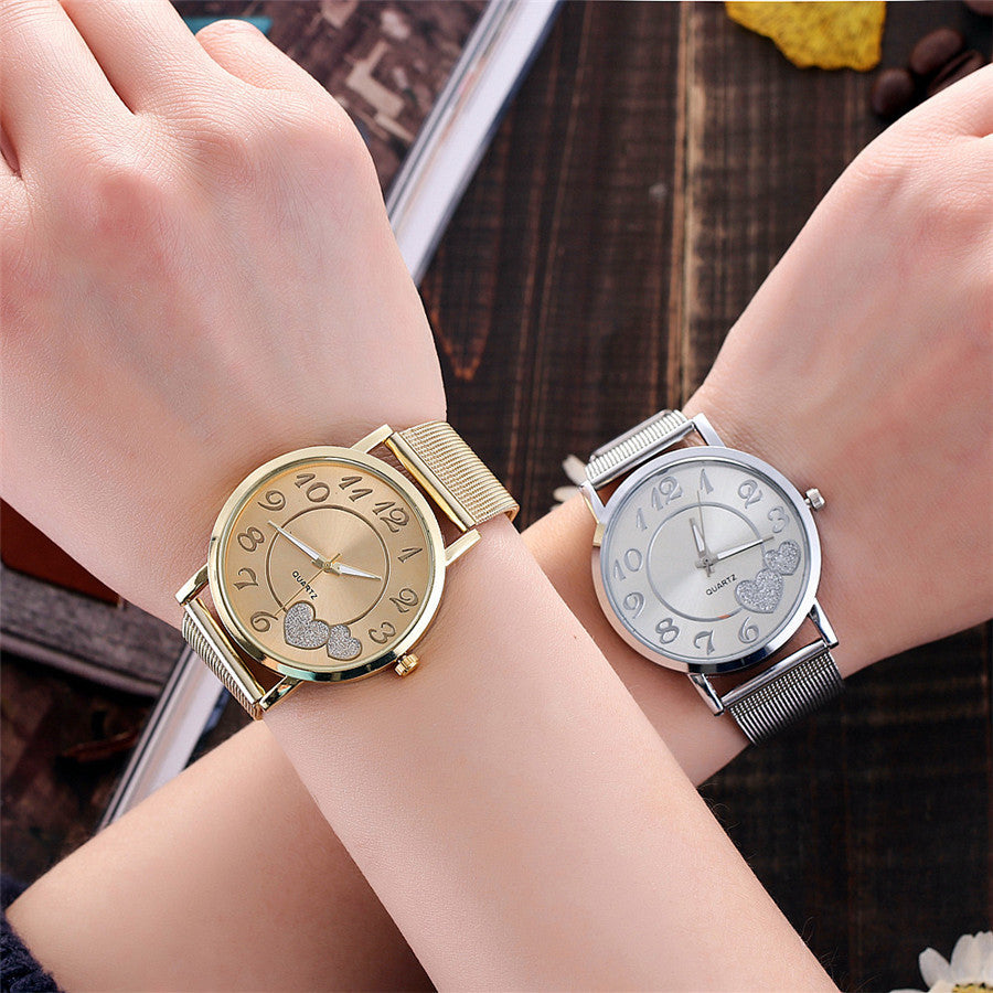 SilverGalaxy - Luxus-Frauenuhr mit Diamanten-Look
