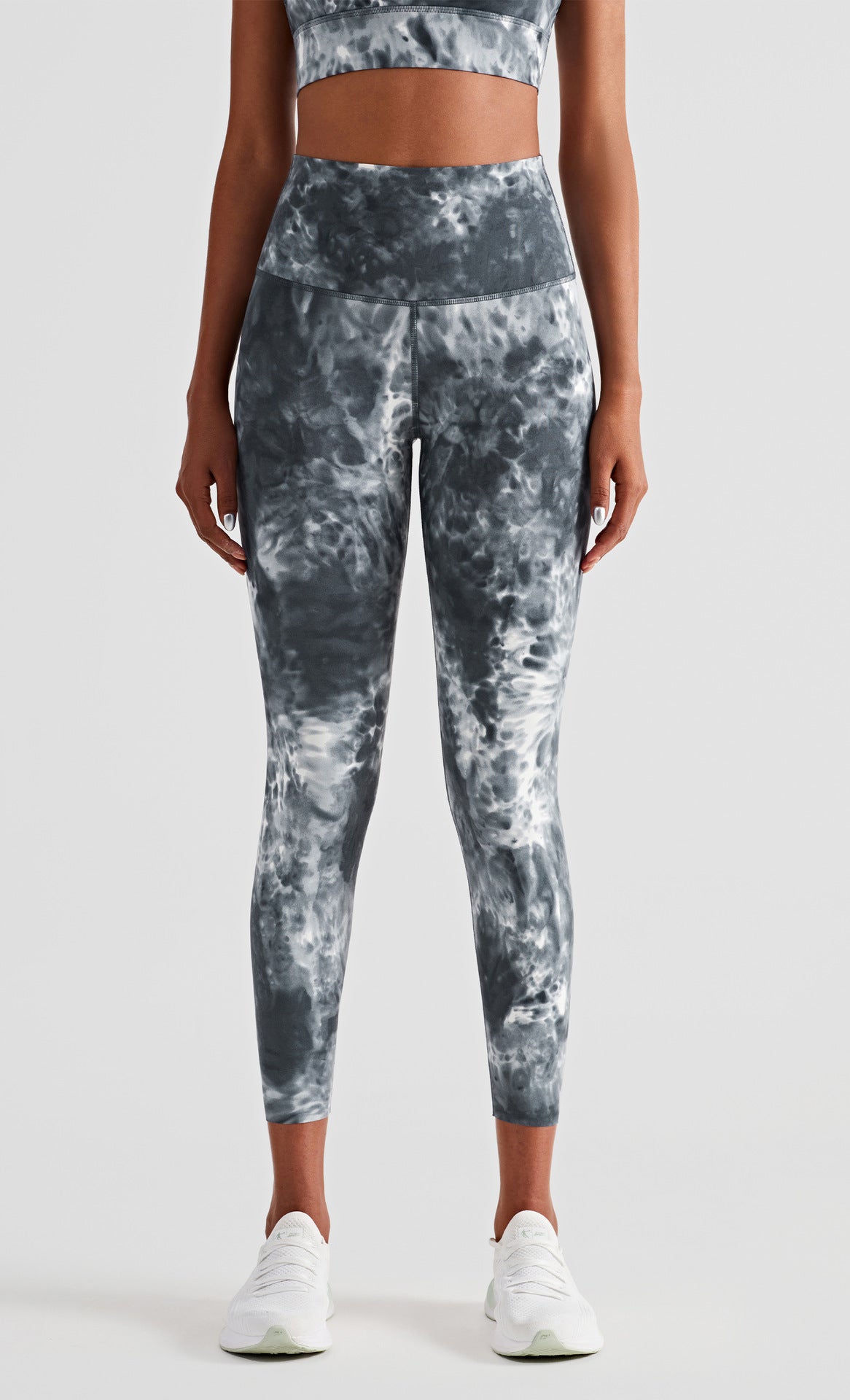 Ink Print Slimming High Waist Peach Hip Lift Fitness Tights