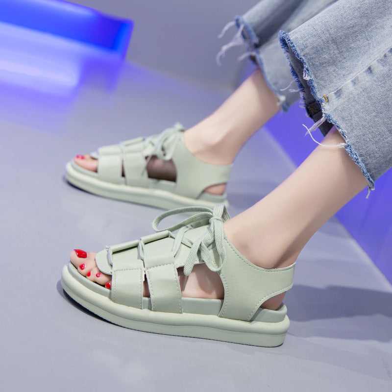Summer Niche Sports Flat Roman Women's Shoes