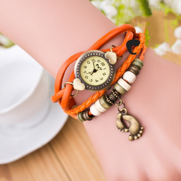 Foot bracelet vintage watch