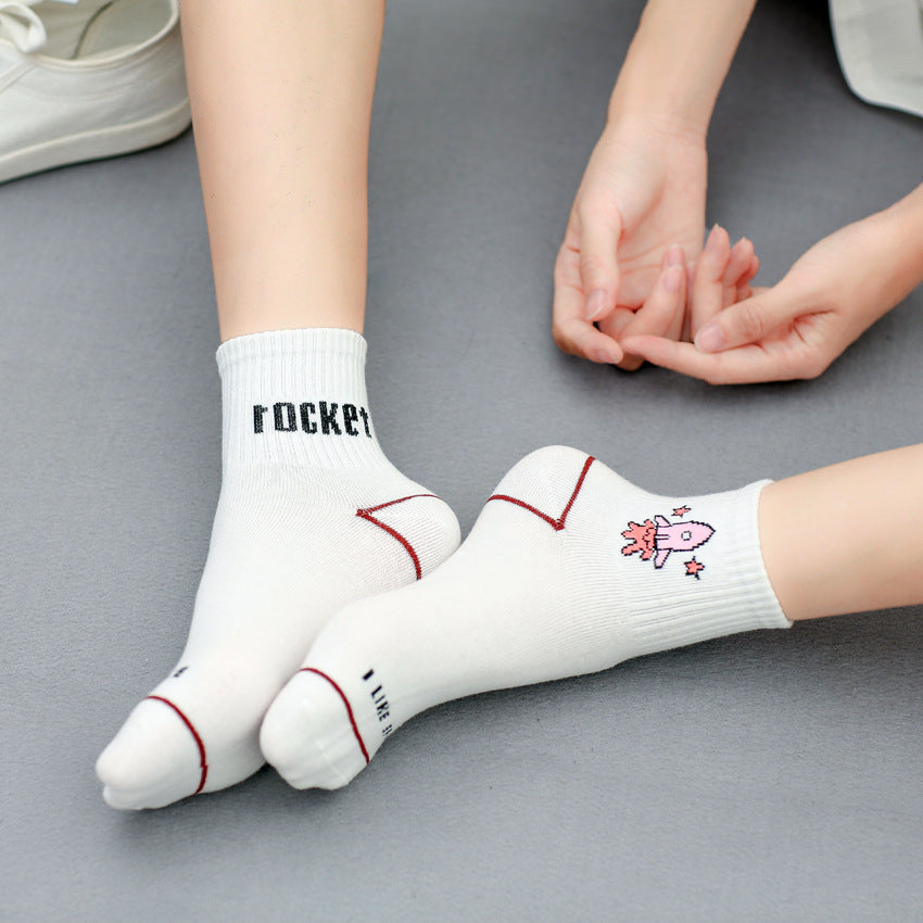 Fruit cartoon tube socks