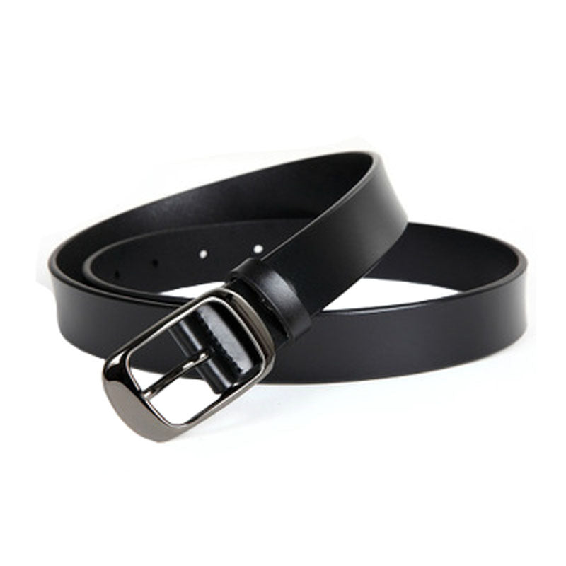 Ladies elastic leather belt