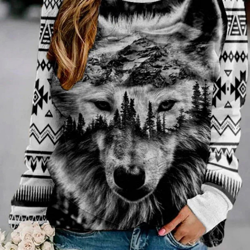 Women's Loose Casual Comfortable Versatile Daily Printing Sweater
