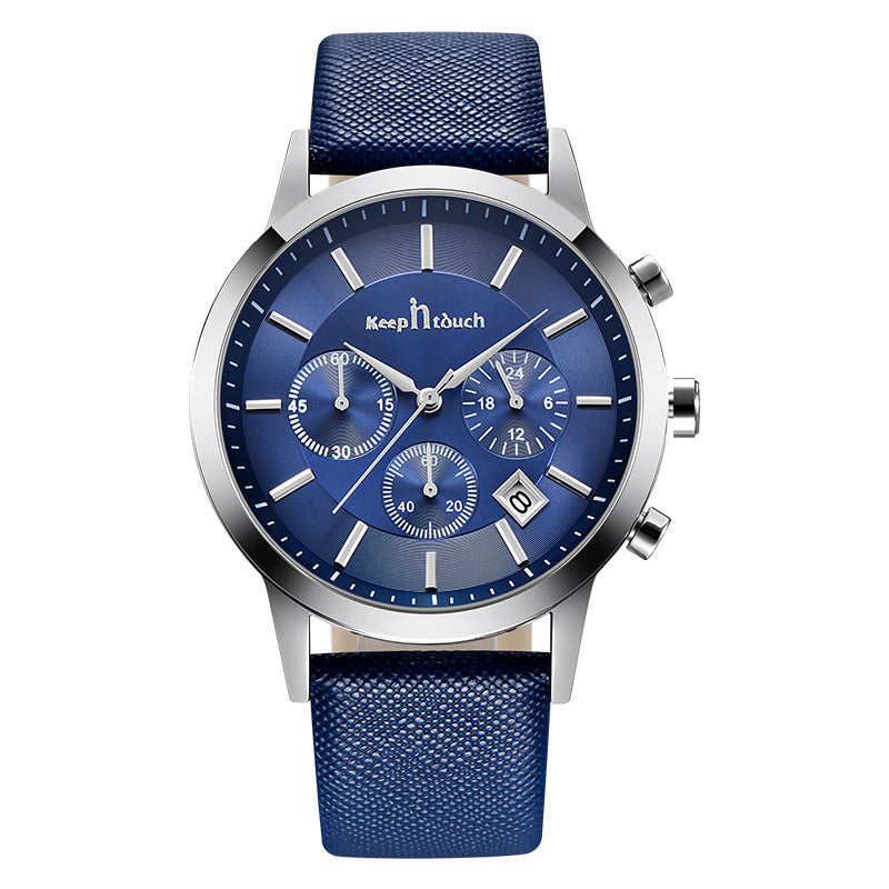 Multifunctional men's watch trend calendar waterproof