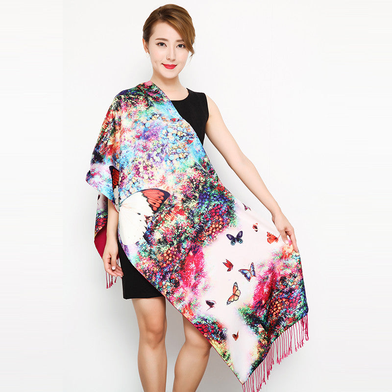 Tassel sunscreen shawl