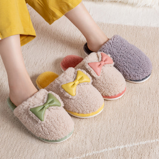 Cotton slippers for indoor moonwood floor
