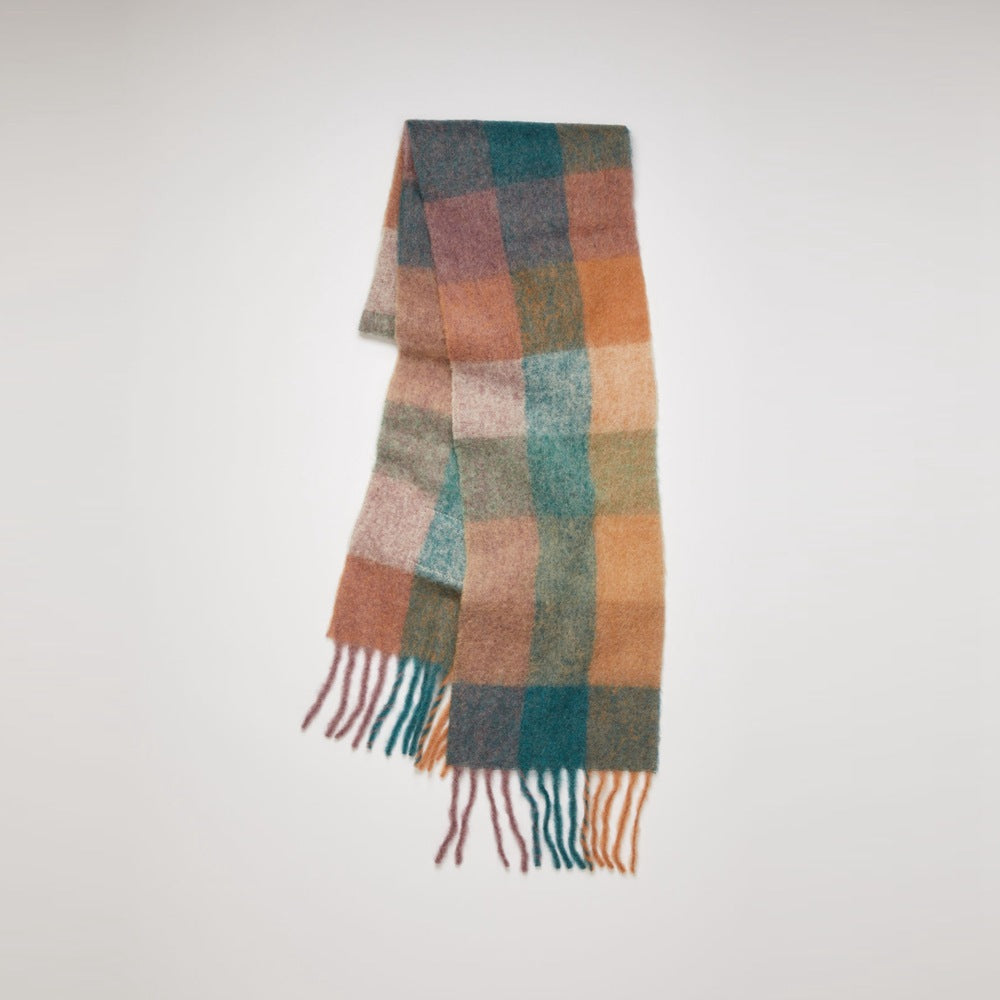 Imitation cashmere thick tassel warm scarf