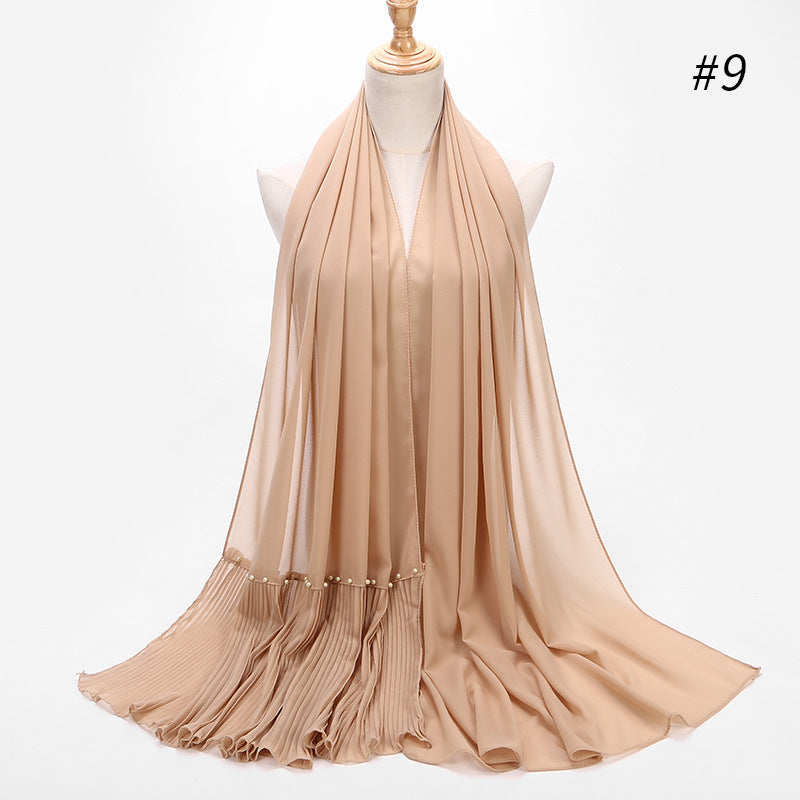 Perle Chiffon Etnisk Tørklæde