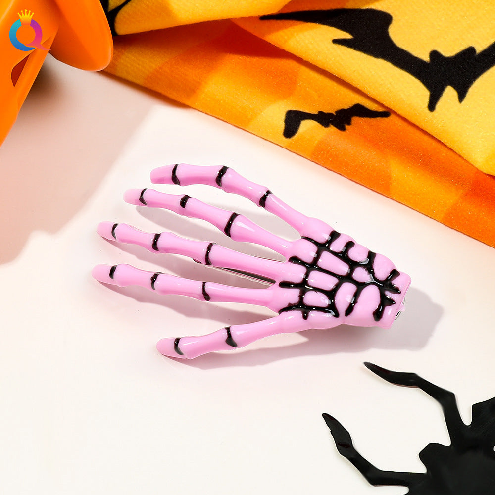 Halloween Skull Harajuku Hand Bone Hair Clip