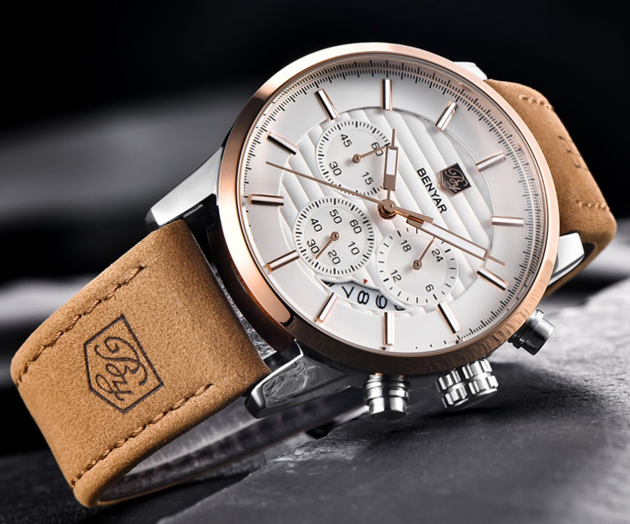 Men's Watch with Three Eyes Belt