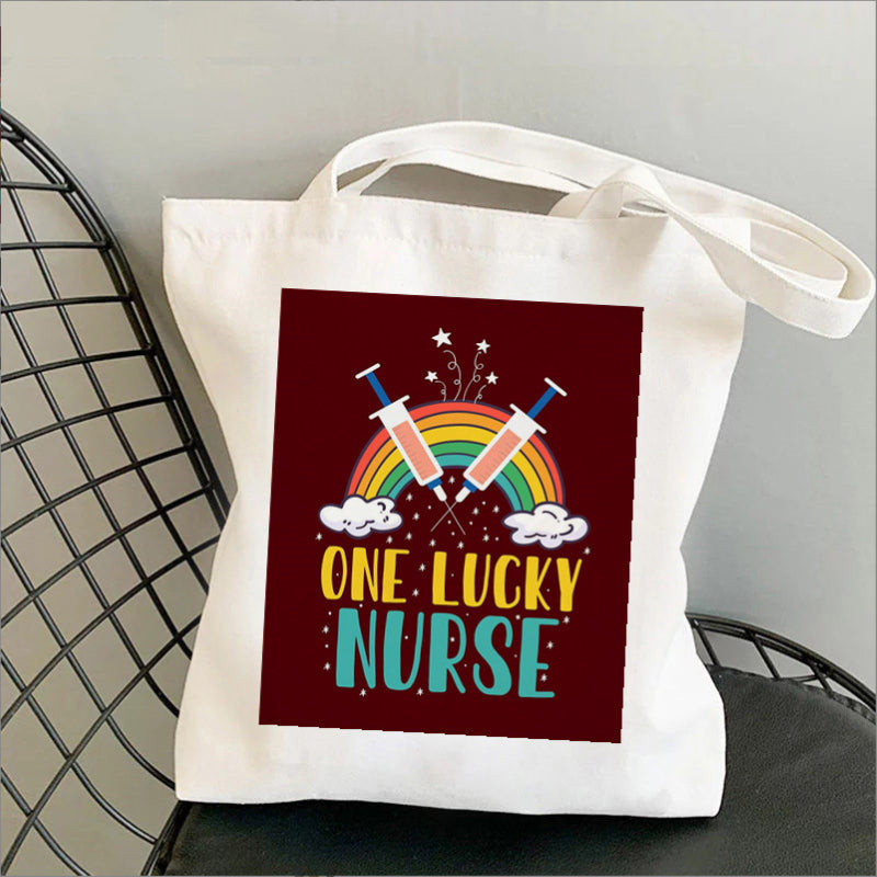 Nursing Printed Canvas Bag