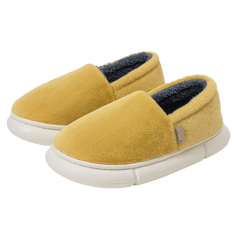 Home Plus Velvet Padded Bag With Cotton Slippers