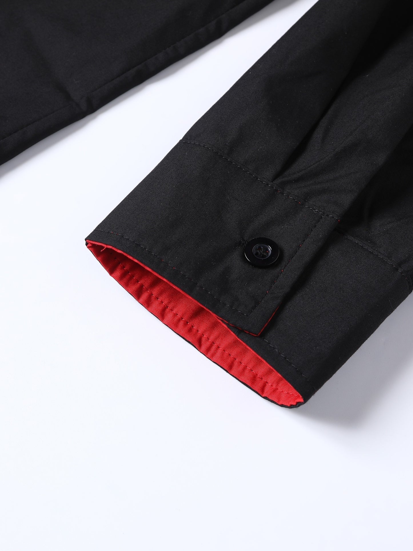 Cool And Casual Long-sleeved Shirt In Contrasting Colors For A Teenage Man