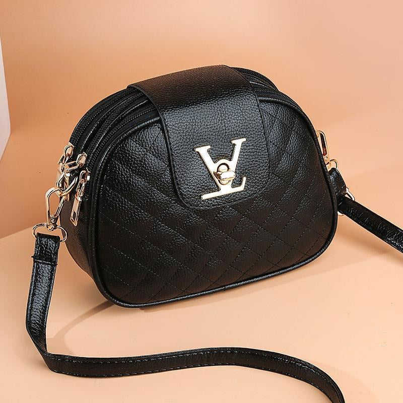 New autumn Korean fashion trend wild three-layer rhombic female bag shoulder diagonal bag