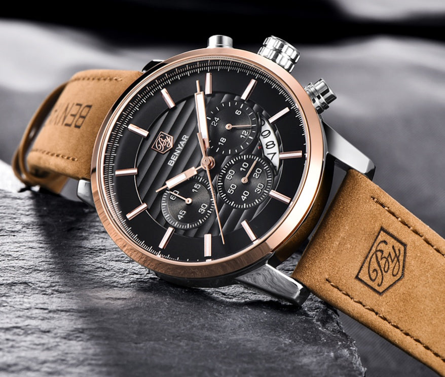 Men's Watch with Three Eyes Belt