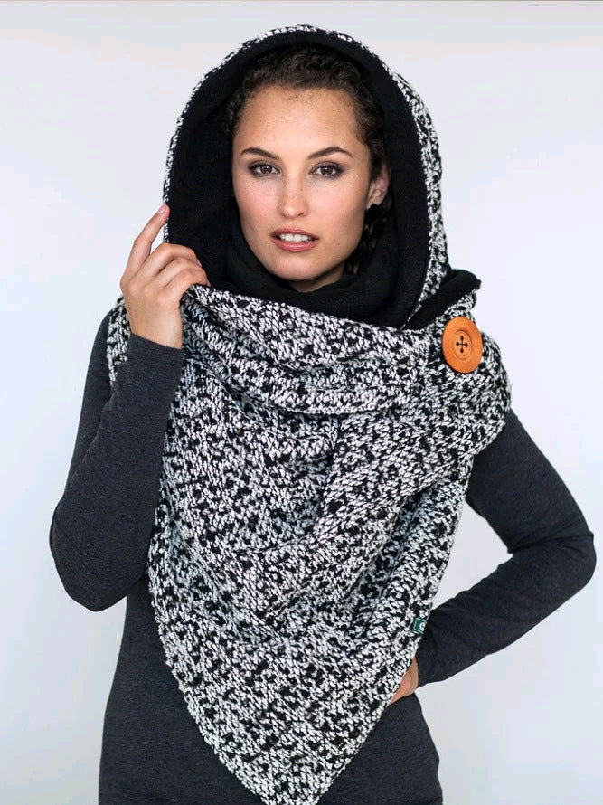 Cashew Flower Pattern Triangle Neck Scarf