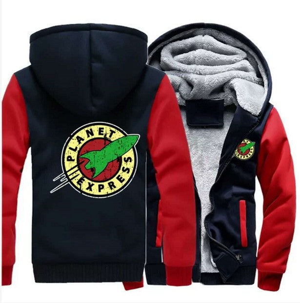 Winter Plus Velvet Thick Zipper Sweater