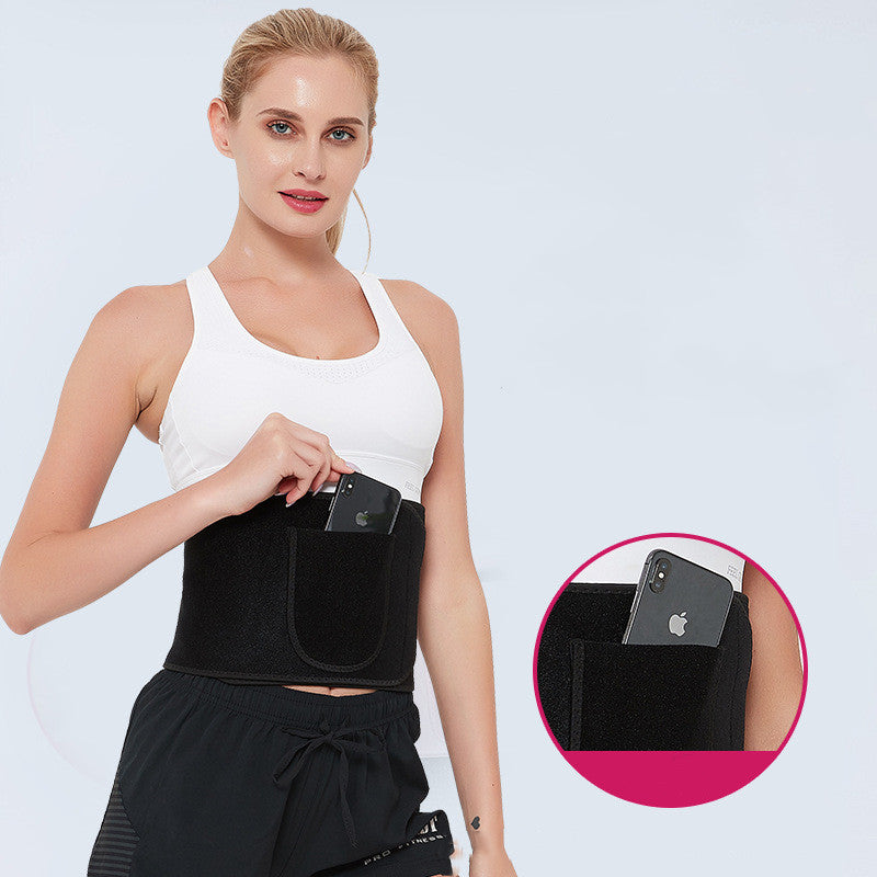 Outdoor Sports Waist Support Sbr Embossed Fitness Belt