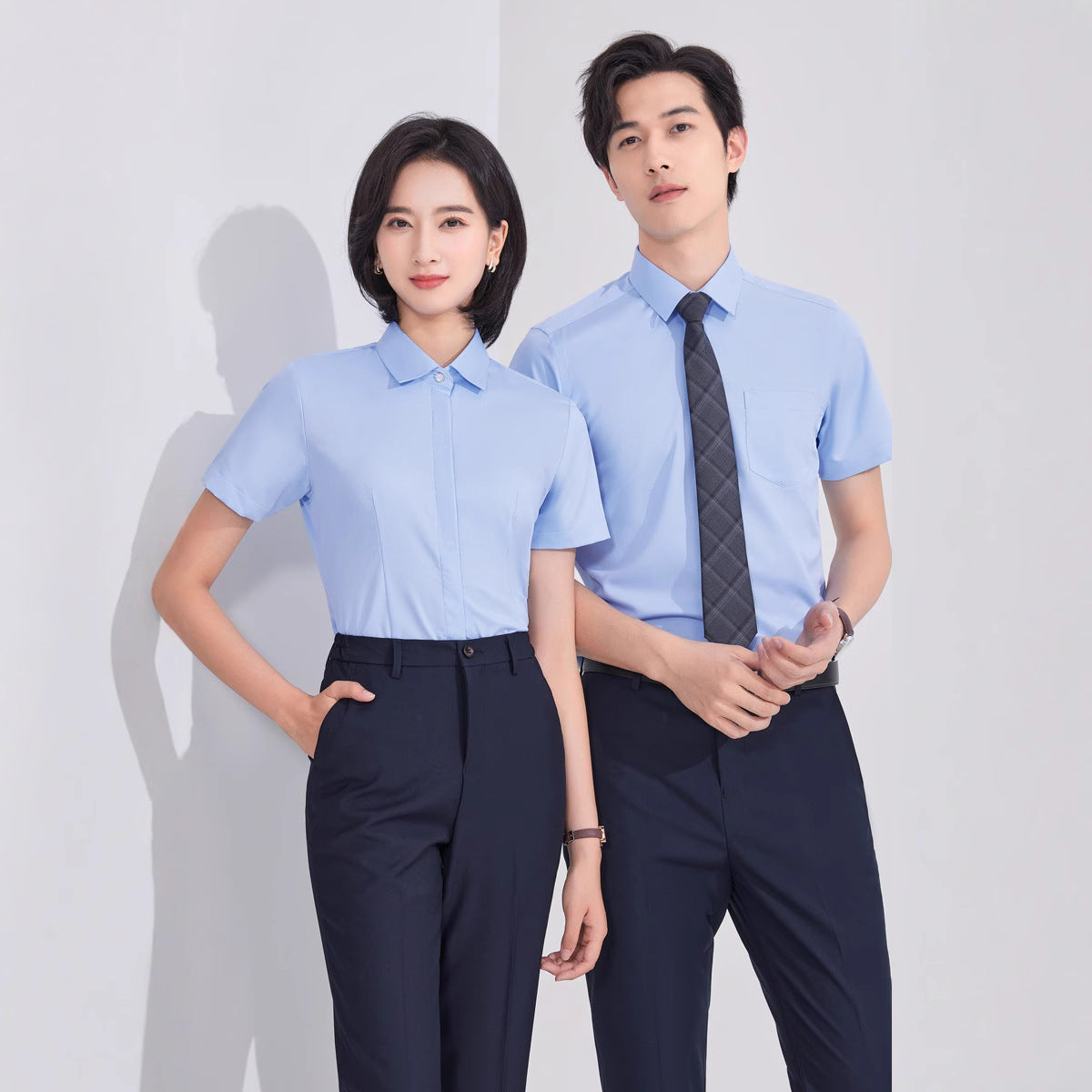 Bamboo Fiber Business Short Sleeve Non-ironing Stretch Shirt