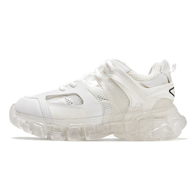 Paris Three Generations Crystal Transparent Bottom Old Shoes Women Autumn