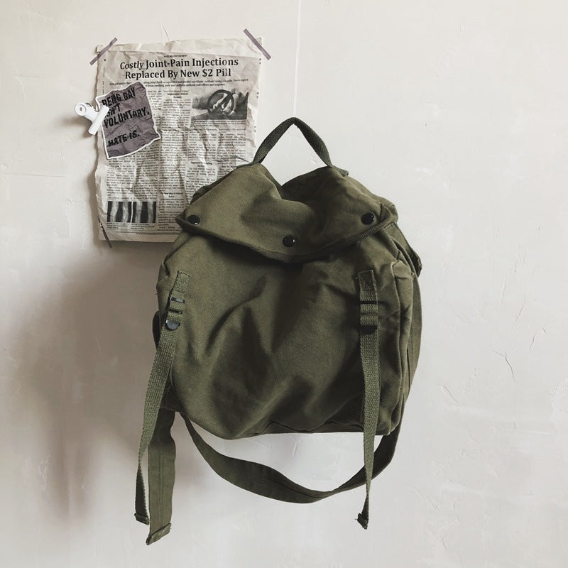 Kunstnerisk Youth Messenger Taske Skuldertaske Kvinders Plisserede Stil Koreansk Stil