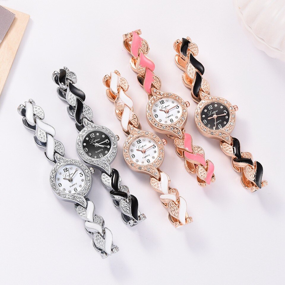 Niche diamond alloy bracelet watch ladies watch