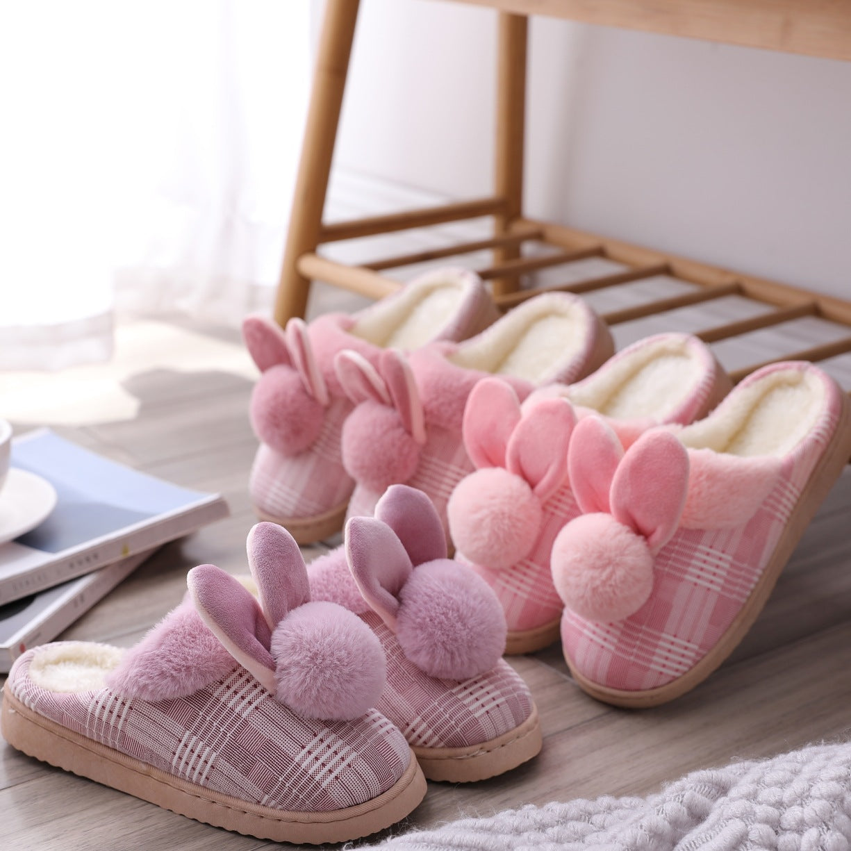 Women's cotton slippers boutique craft ball non-slip
