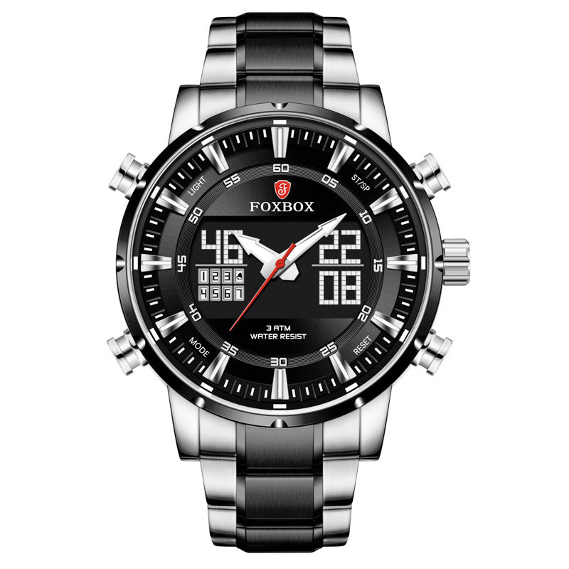 Dual Display Series Men's Dual Display Multifunctional Sports Waterproof Watch