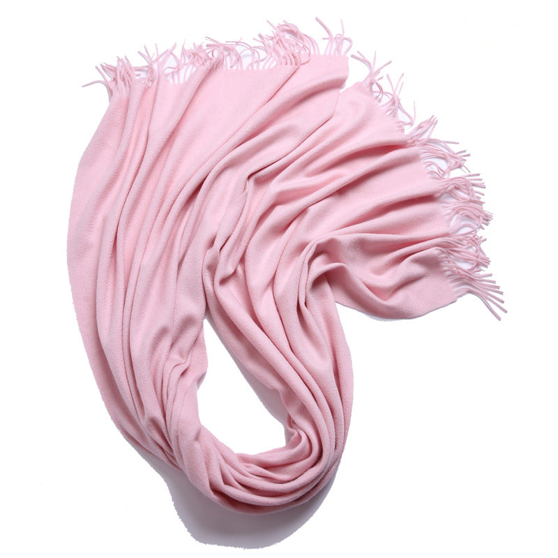 Wool solid color scarf