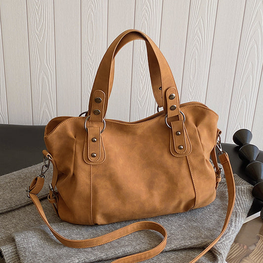 Large Capacity Tote Crossbody Frosted Shoulder Underarm Bag