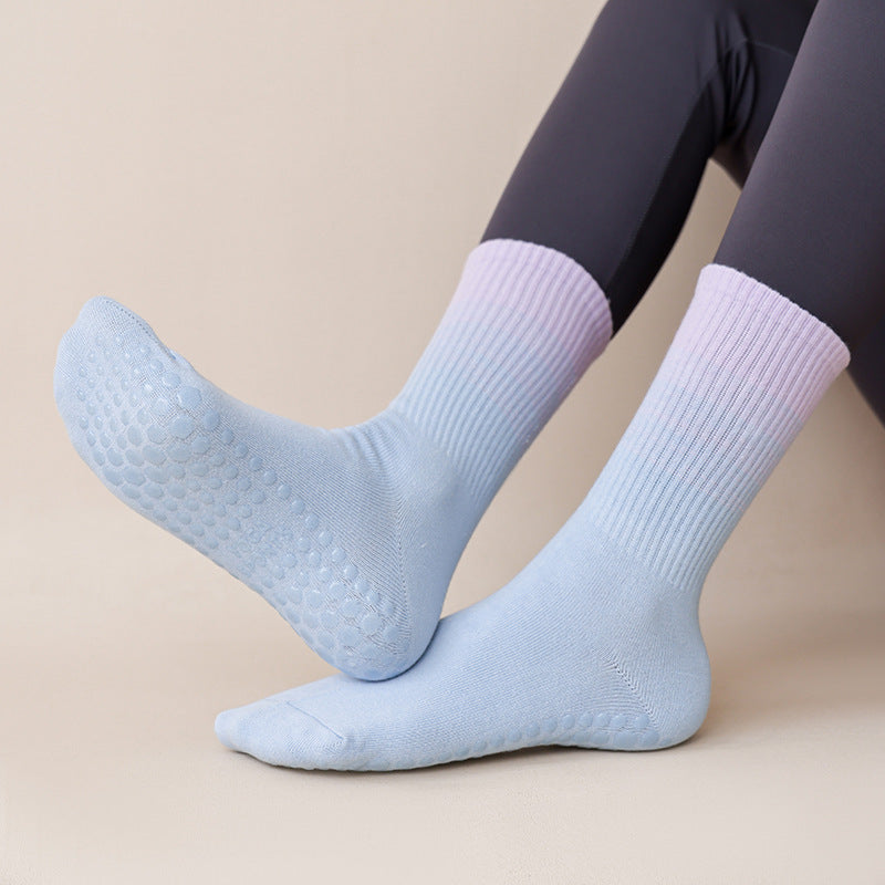 Gradient Yoga Socks Children's Professional Non-slip Autumn And Winter