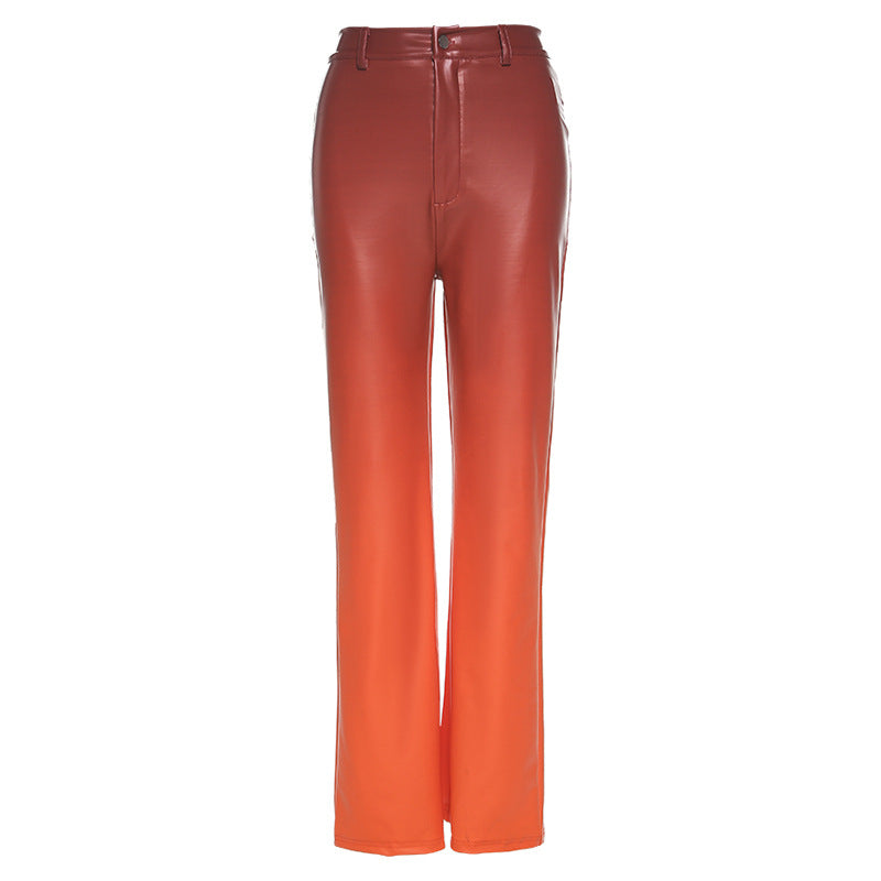 Slim Slimming Gradient Straight Street All-match Fashionable Casual Pants