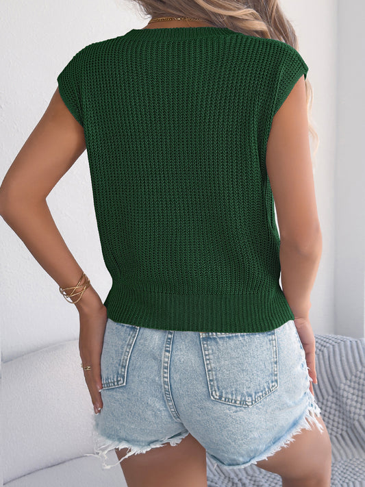 Womens Casual Solid Color Cable Knit Batwing Sleeve Cinched Knit Top