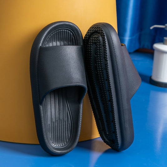 Stepping On Feces Thick-soled Slippers Female Summer Home Non-slip Bathroom Eva