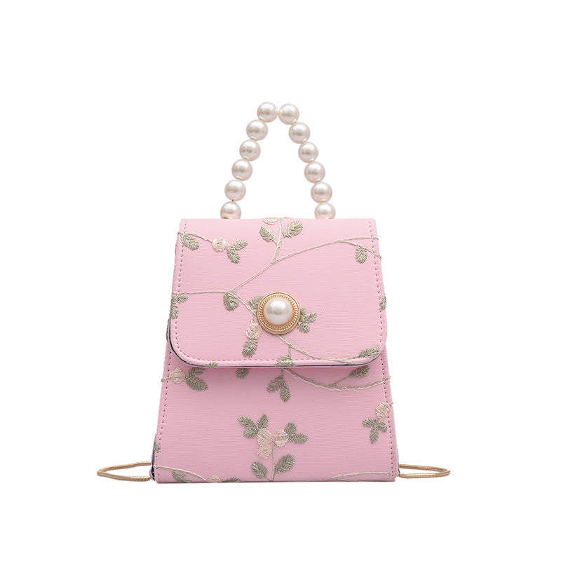 Embroidered crossbody bag