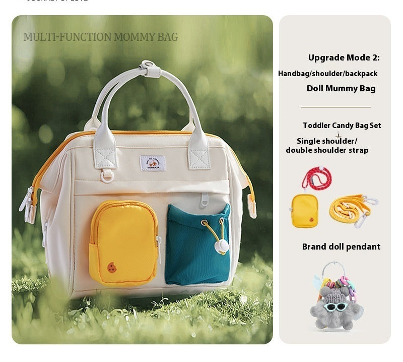 Multifunctional Shoulders And One Shoulder Portable Large Capacity Mother And Baby Go Out Baby Bag