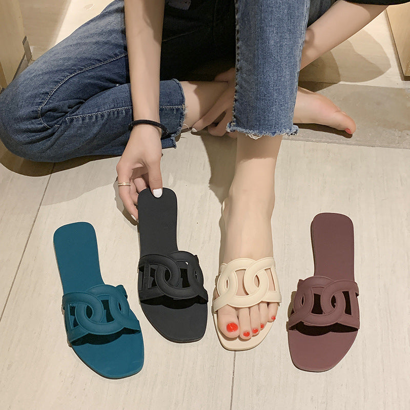 Wear non-slip holiday beach sandals