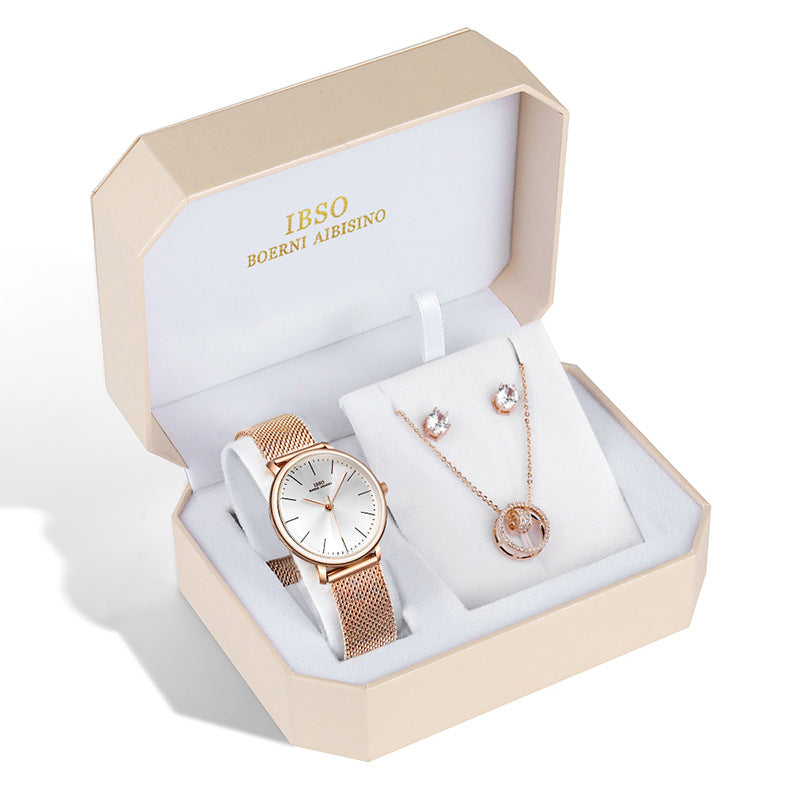 Temperament all-match necklace ladies watch